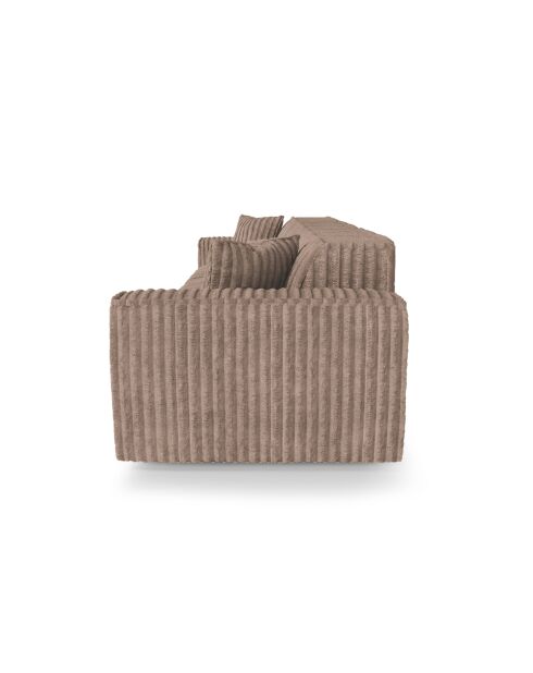 5-zitsbank met 2 sierkussens RUBEN XXL Corduroy Taupe - 323x95x78