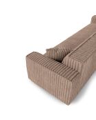 5-zitsbank met 2 sierkussens RUBEN XXL Corduroy Taupe - 323x95x78