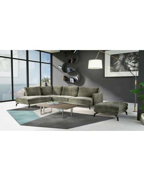 POUF UNIC VERT GRANIT - 90x70x46