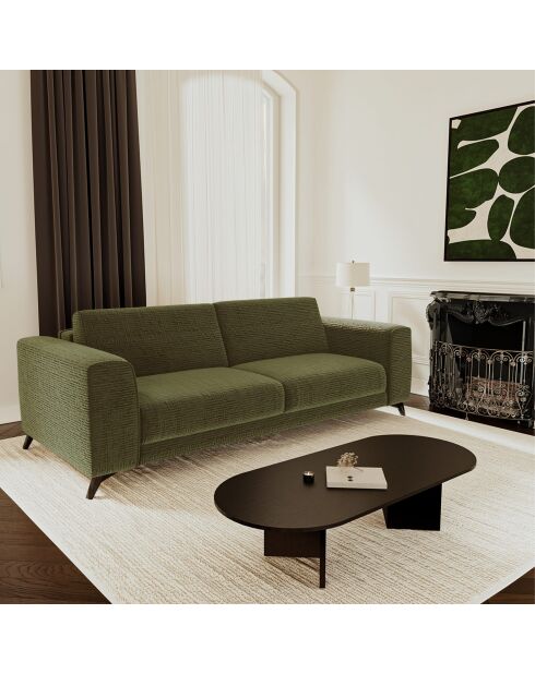 Express Couch, 140 cm, Matratze MILANO, grüner, gemusterter Samt im Vintage-Stil — 210x105x75