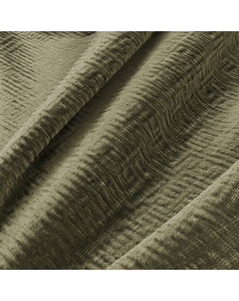 Express Couch, 140 cm, Matratze MILANO, grüner, gemusterter Samt im Vintage-Stil — 210x105x75