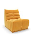 Fauteuil modulable Jody Velours MOUTARDE - 85x112x80