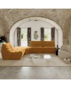 Fauteuil modulable Jody Velours MOUTARDE - 85x112x80