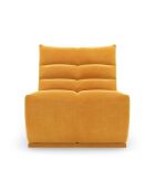 Fauteuil modulable Jody Velours MOUTARDE - 85x112x80