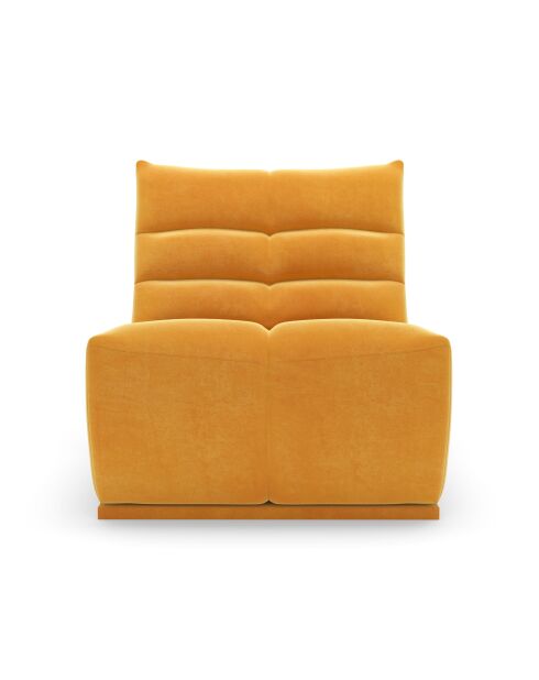 Fauteuil modulable Jody Velours MOUTARDE - 85x112x80