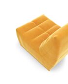 Fauteuil modulable Jody Velours MOUTARDE - 85x112x80