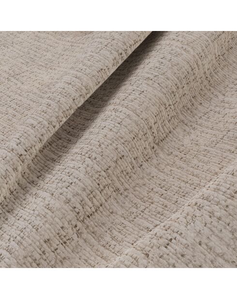 Fauteuil pivotant NELLY Velours chenillé Beige - 81x98x77