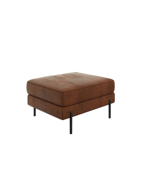 POUF JUSTIN COGNAC - 70x50x78