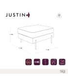 POUF JUSTIN COGNAC - 70x50x78