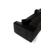 3-zitsbank met 2 sierkussens RUBEN Velours Dark Antracite - 232x95x78