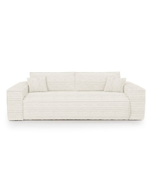 Slaapbankmatras Express 160cm RUBY corduroy XXL crème corduroy - 236x100x80