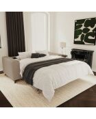 Colchón de sofá convertible Express 140 cm MILANO Taupe Boucle Taupe - 210x105x75