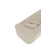 EMY 3-Sitzer-Sofa Taupegrauer lockiger Stoff - 205x88x77