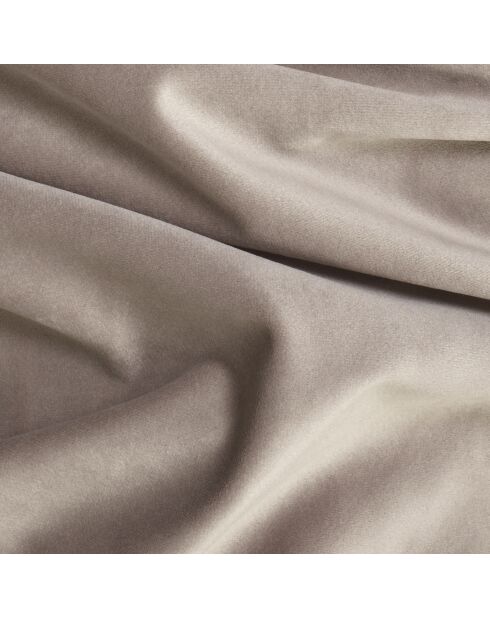 Lettino modulare Jody Velours Taupe beige in velluto - 105x185x80