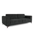 Express converteerbare slaapbank 160 cm MILANO Fluweel met zwart patroon - 230x105x75