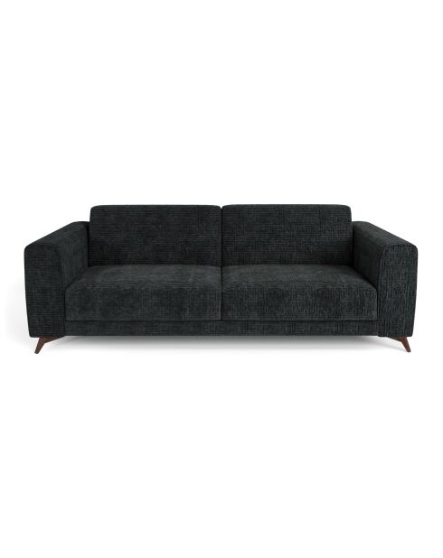 Express converteerbare slaapbank 160 cm MILANO Fluweel met zwart patroon - 230x105x75