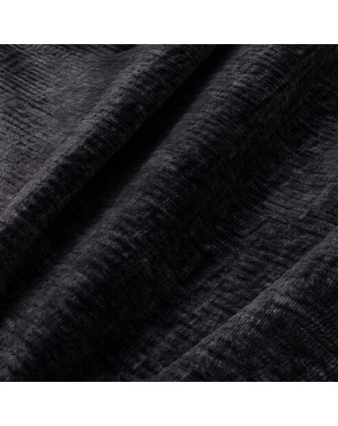 Express converteerbare slaapbank 160 cm MILANO Fluweel met zwart patroon - 230x105x75