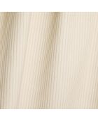 Linkes Ecksofa, ausziehbare Expressmatratze, 140 cm, RUBY, cremefarbener Kord — 320x165x80