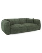 LIAM 3-Sitzer-Sofa Olivgrüner gewebter Samt - 196x90x74