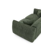LIAM 3-Sitzer-Sofa Olivgrüner gewebter Samt - 196x90x74