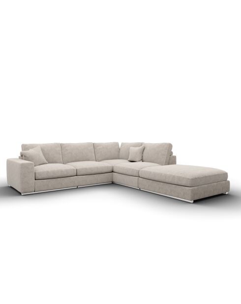 Lustgarden Großes rechtwinkliges Sofa, 300 x 290 x 85 cm, Mandelbeige