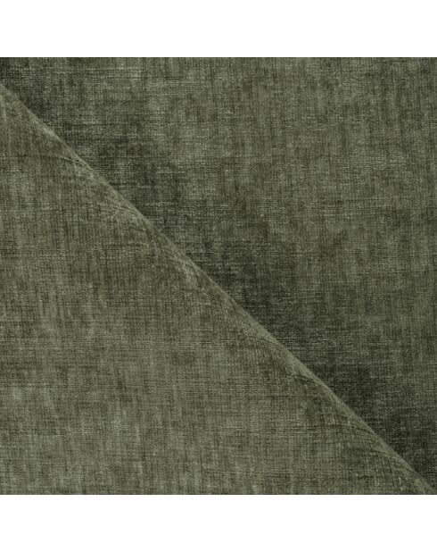 LIVA Rechtes Weitwinkelsofa Salbeigrün, strukturierter Samt — 283 x 180 x 73