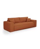 Express ausziehbare Sofamatratze, 140 cm, RUBY, Terrakotta, Kord - 216x100x80