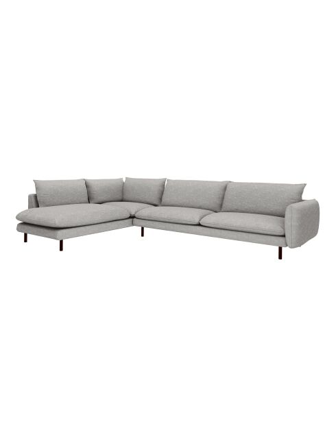 Isak hellgraues linkes Weitwinkelsofa - 262x92x85