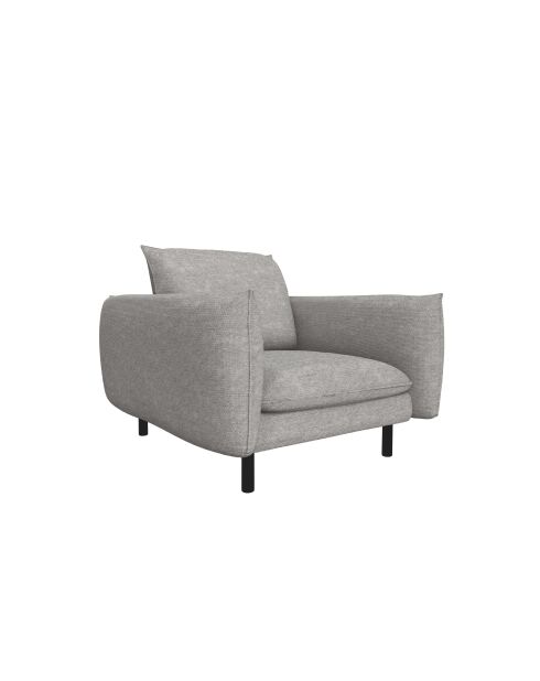 FAUTEUIL ISAK GRIS CLAIR - 80x92x85
