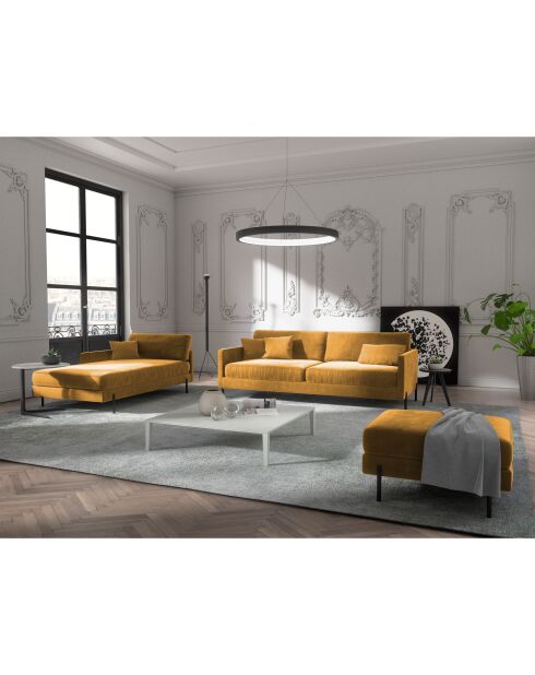 MERIDIENNE GAUCHE JUSTIN MOUTARDE - 90x154x78