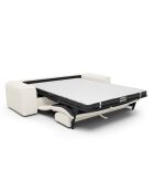 Express converteerbare bank Dunlopillo matras 160cm NOVA Boucle stof Creme - 234x95x73