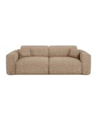 LIVA 4-zits converteerbare bank Taupe getextureerd fluweel - 240x97x73