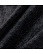 Express converteerbare bank 140 cm matras MILANO Zwart fluweel met patroon - 210x105x75