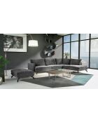 Unic breites rechtwinkliges Sofa aus Zinn, 300 x 202 x 83