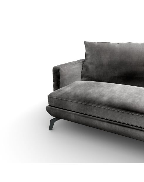 Unic breites rechtwinkliges Sofa aus Zinn, 300 x 202 x 83