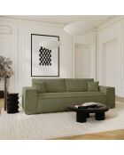 Express, ausziehbare Sofamatratze, 160 cm, RUBY, Vintagegrün, Kord — 236x100x80