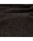 Canapé 4 places NOVA Velours tramé Noir - 245x9x73