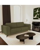 Express Sofamatratze 160 cm MILANO Olivgrüner Boucle-Stoff — 230x105x75