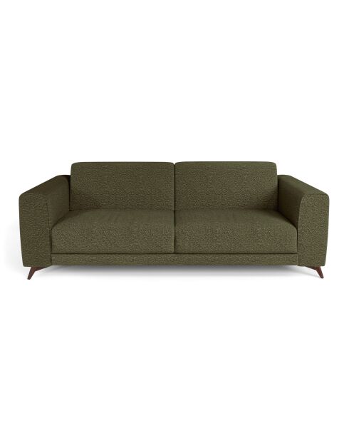 Express Sofamatratze 160 cm MILANO Olivgrüner Boucle-Stoff — 230x105x75