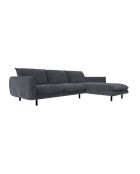 Isak Rechtwinkliges Sofa, 235 x 92 x 85, Anthrazitgrau
