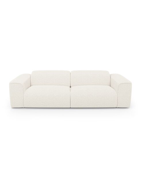 NOVA Bouclette Cream 3-Sitzer-Sofa - 205x97x73