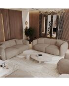 LIAM 4-Sitzer-Sofa Taupe Boucle Fabric - 230x90x74