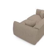 LIAM 4-Sitzer-Sofa Taupe Boucle Fabric - 230x90x74