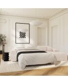 Rechterhoekbank converteerbaar expressmatras 140 cm RUBY 140 cm RUBY corduroy XXL crème - 320x165x80