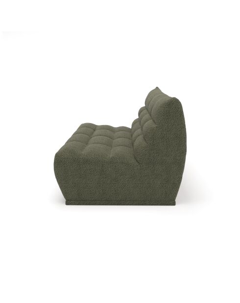 Jody modulaire 4-zitsbank Olijfgroene Boucle-stof - 205x112x80