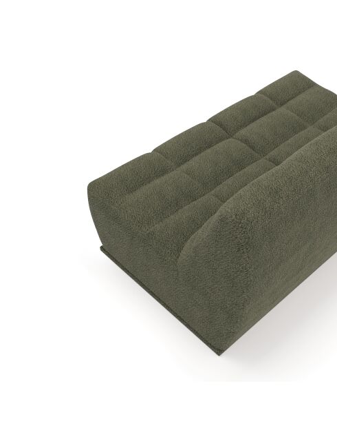Jody modulaire 4-zitsbank Olijfgroene Boucle-stof - 205x112x80