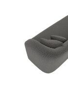 EMY 3-Sitzer-Sofa aus Graphitgrauem Boucle-Gewebe - 205x88x77