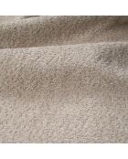 Wandelbares rechtes Ecksofa Express Dunlopillo Matratze 140 cm NOVA Beige Boucle Stoff — 299x165x73
