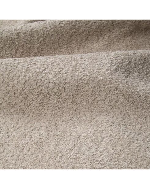 Omvormbare rechterhoekbank express Dunlopillo matras 140cm NOVA Beige Boucle stof - 299x165x73