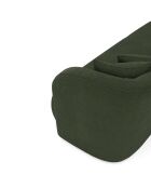 EMY 3-Sitzer-Sofa Olivgrüner Webstoff - 205x88x77